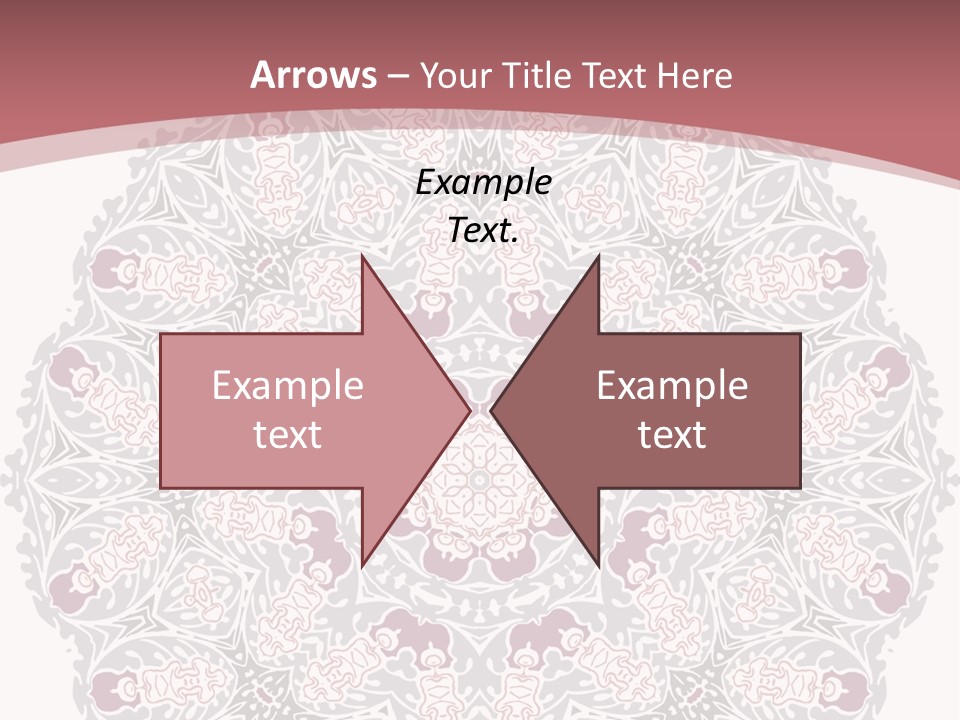 Vector Shawl Fractal PowerPoint Template