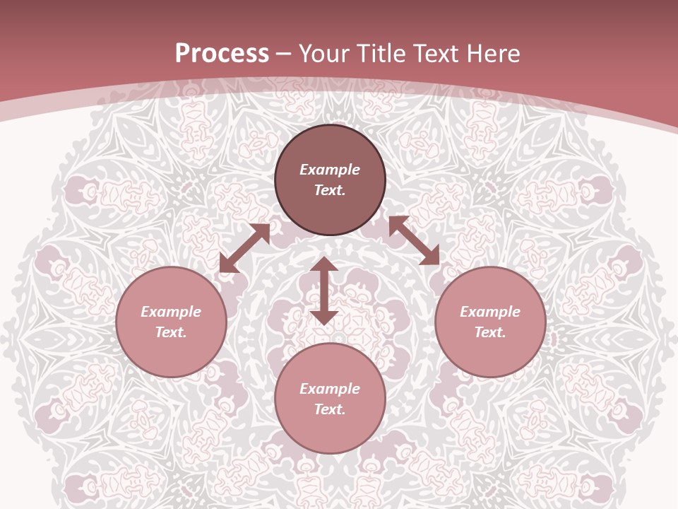 Vector Shawl Fractal PowerPoint Template