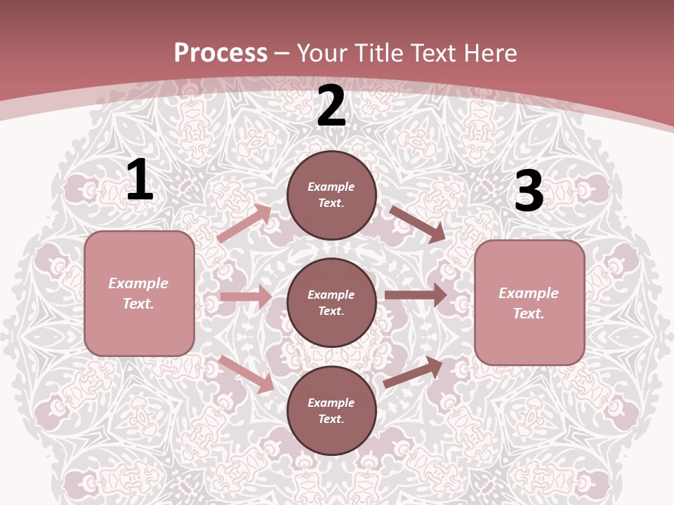 Vector Shawl Fractal PowerPoint Template