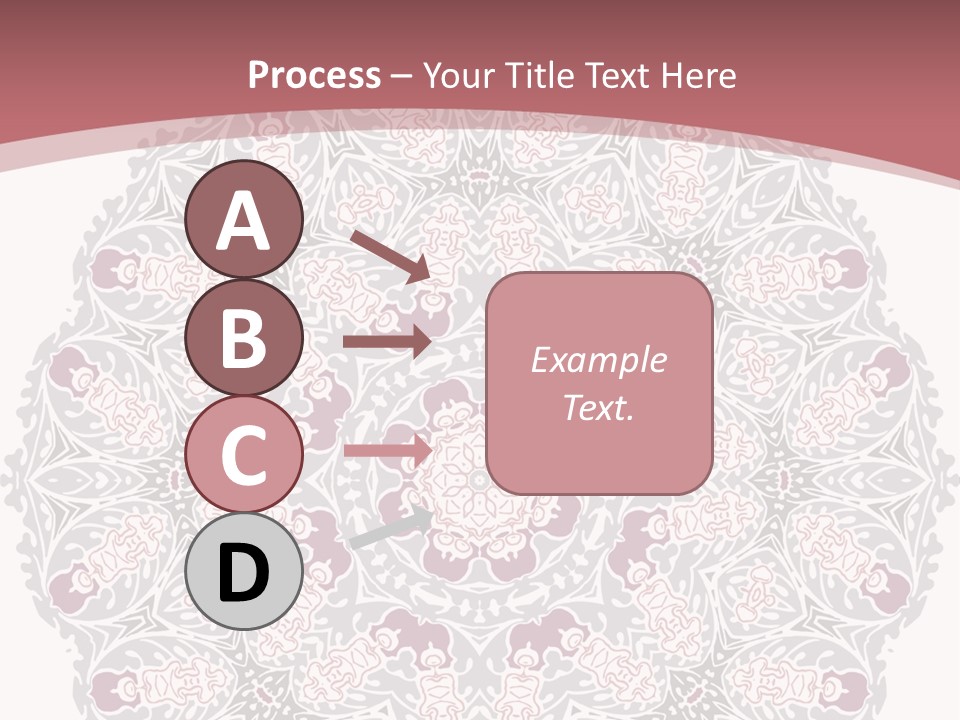 Vector Shawl Fractal PowerPoint Template