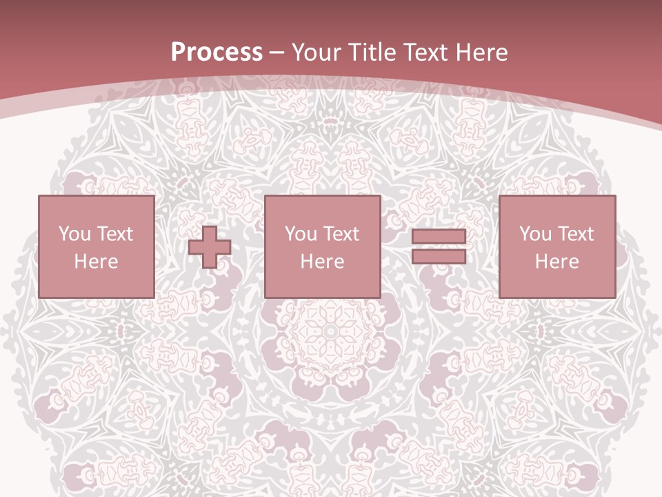 Vector Shawl Fractal PowerPoint Template