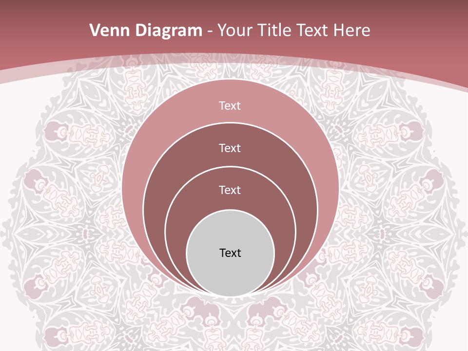 Vector Shawl Fractal PowerPoint Template