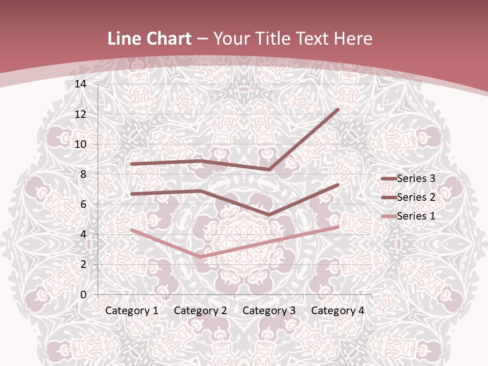 Vector Shawl Fractal PowerPoint Template
