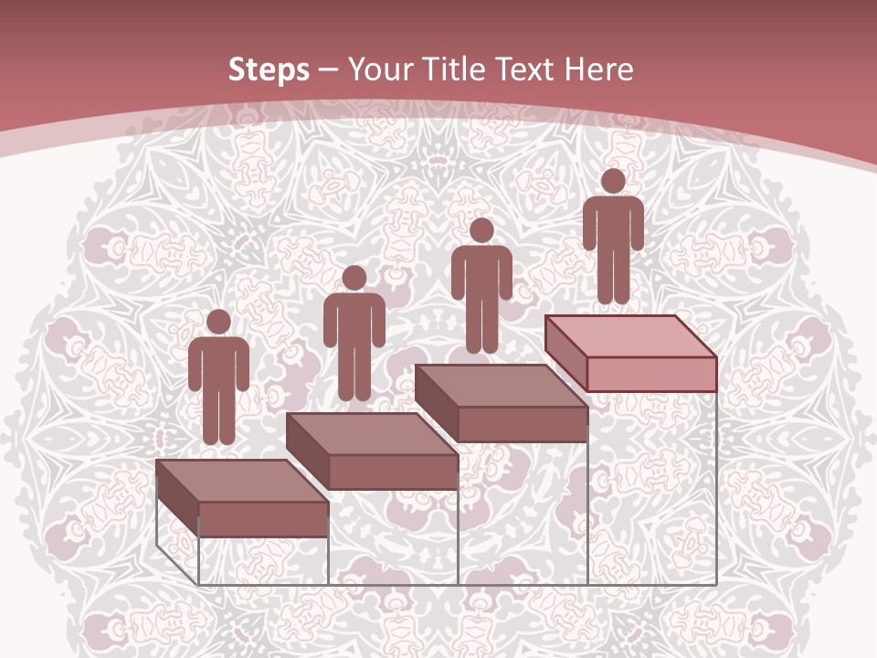 Vector Shawl Fractal PowerPoint Template