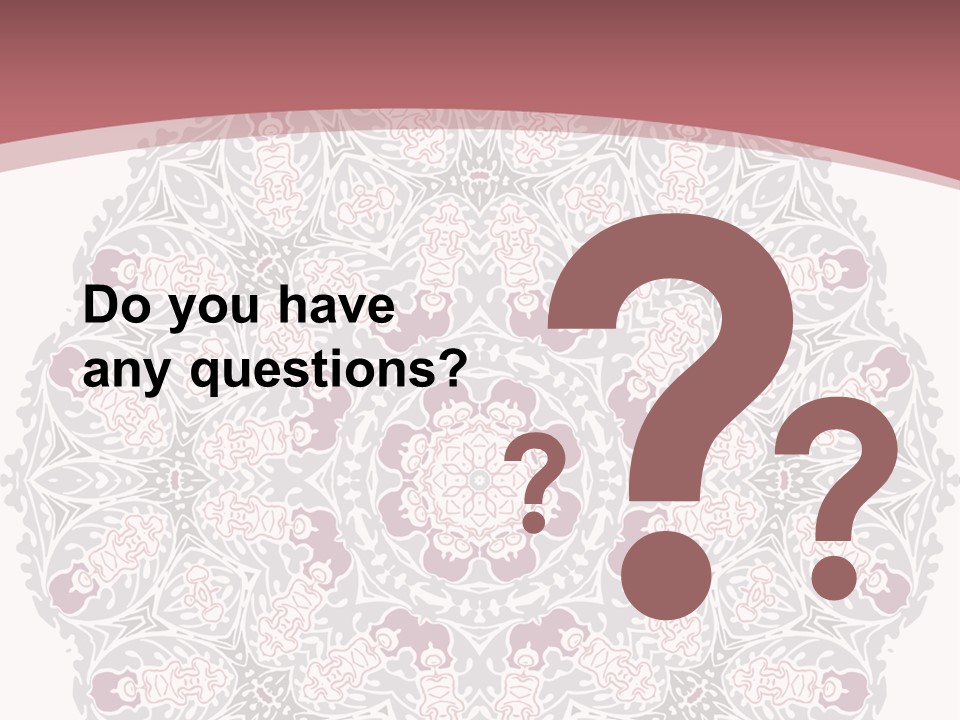 Vector Shawl Fractal PowerPoint Template