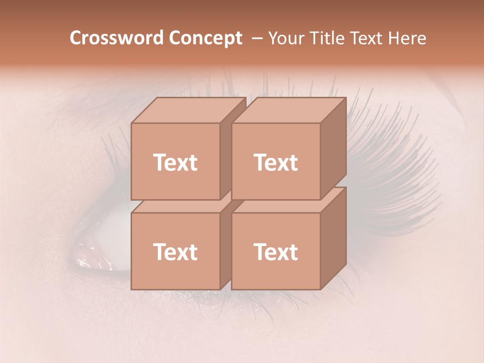 Fashion Eyebrows Sight PowerPoint Template