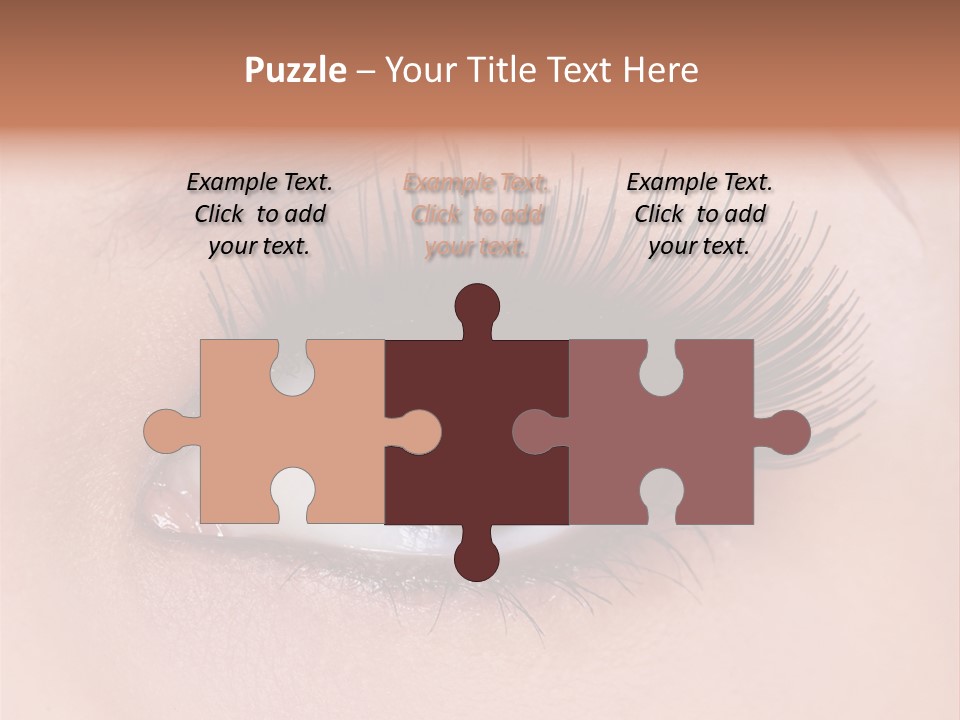 Fashion Eyebrows Sight PowerPoint Template