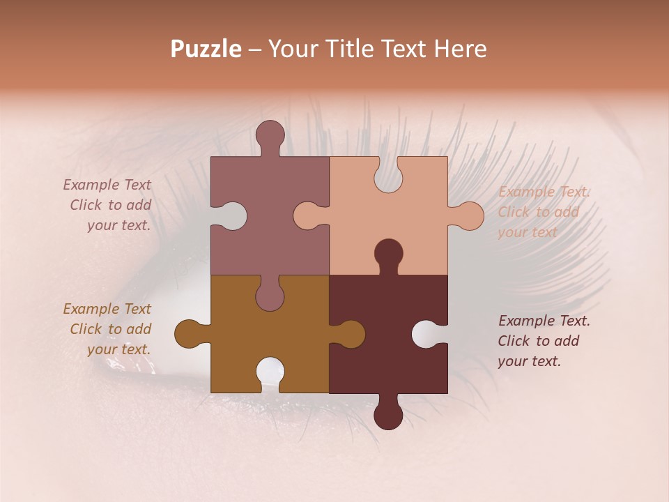 Fashion Eyebrows Sight PowerPoint Template