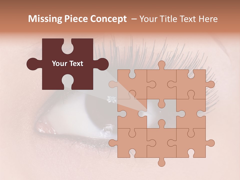 Fashion Eyebrows Sight PowerPoint Template