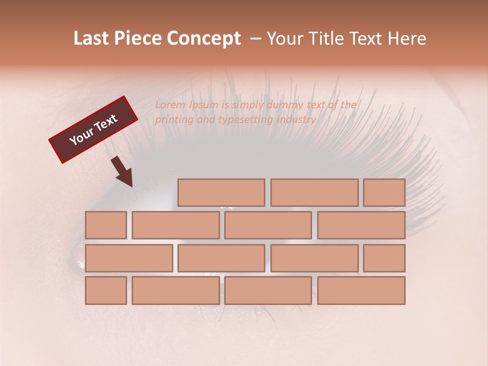 Fashion Eyebrows Sight PowerPoint Template