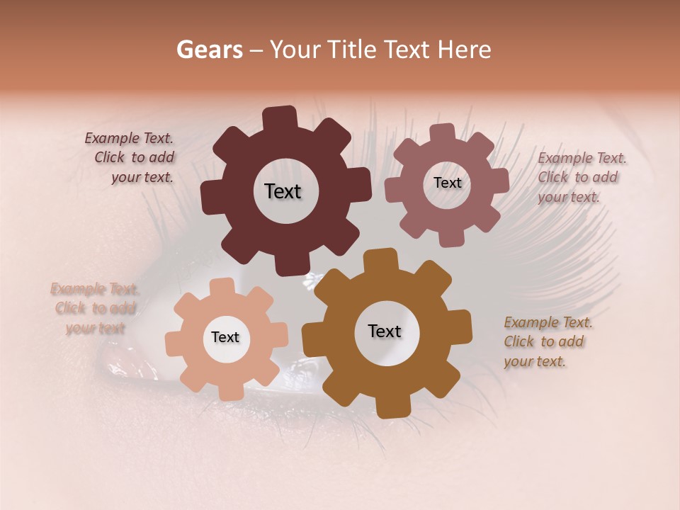 Fashion Eyebrows Sight PowerPoint Template