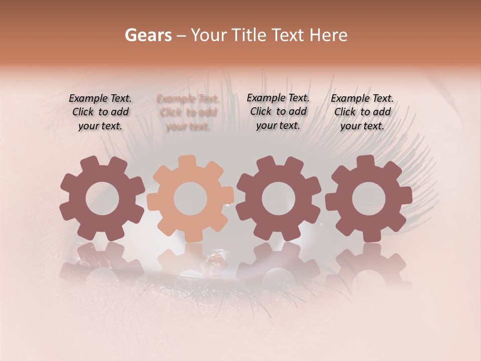 Fashion Eyebrows Sight PowerPoint Template