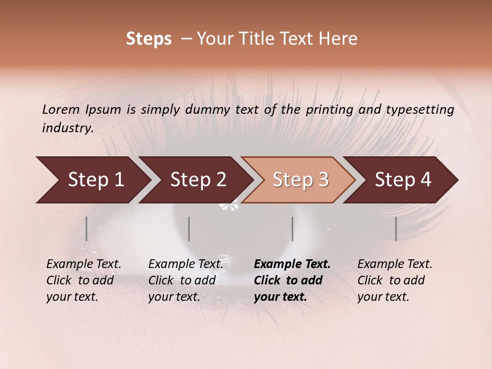 Fashion Eyebrows Sight PowerPoint Template