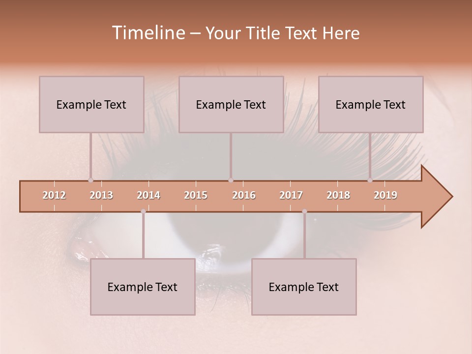 Fashion Eyebrows Sight PowerPoint Template