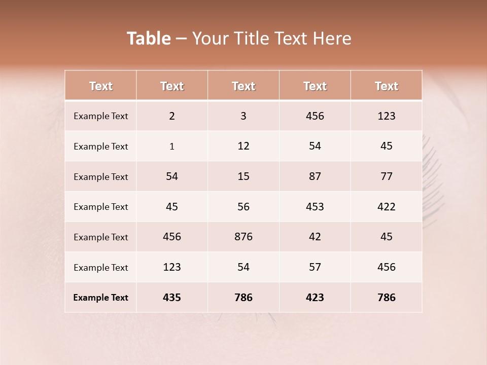 Fashion Eyebrows Sight PowerPoint Template