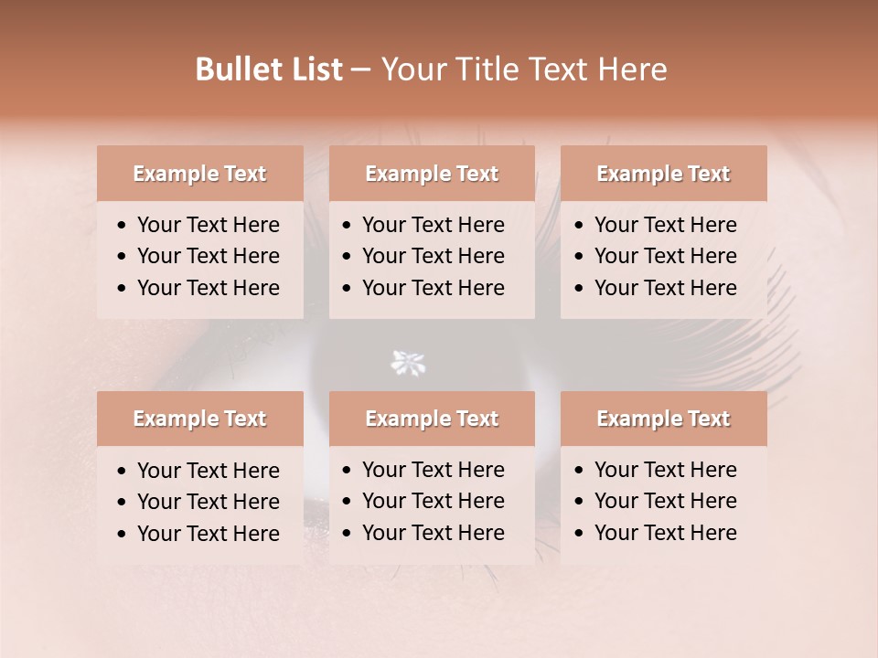 Fashion Eyebrows Sight PowerPoint Template