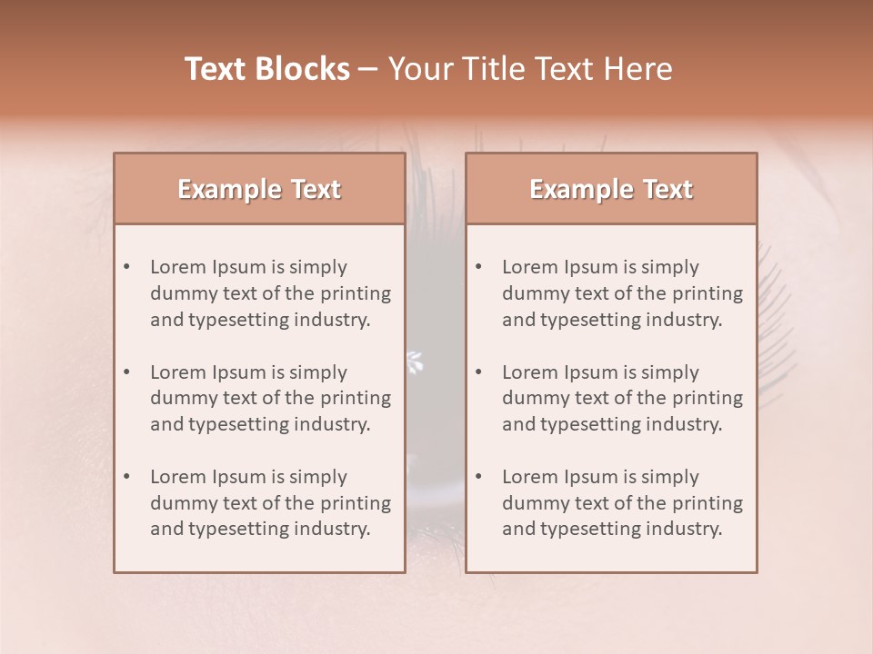 Fashion Eyebrows Sight PowerPoint Template