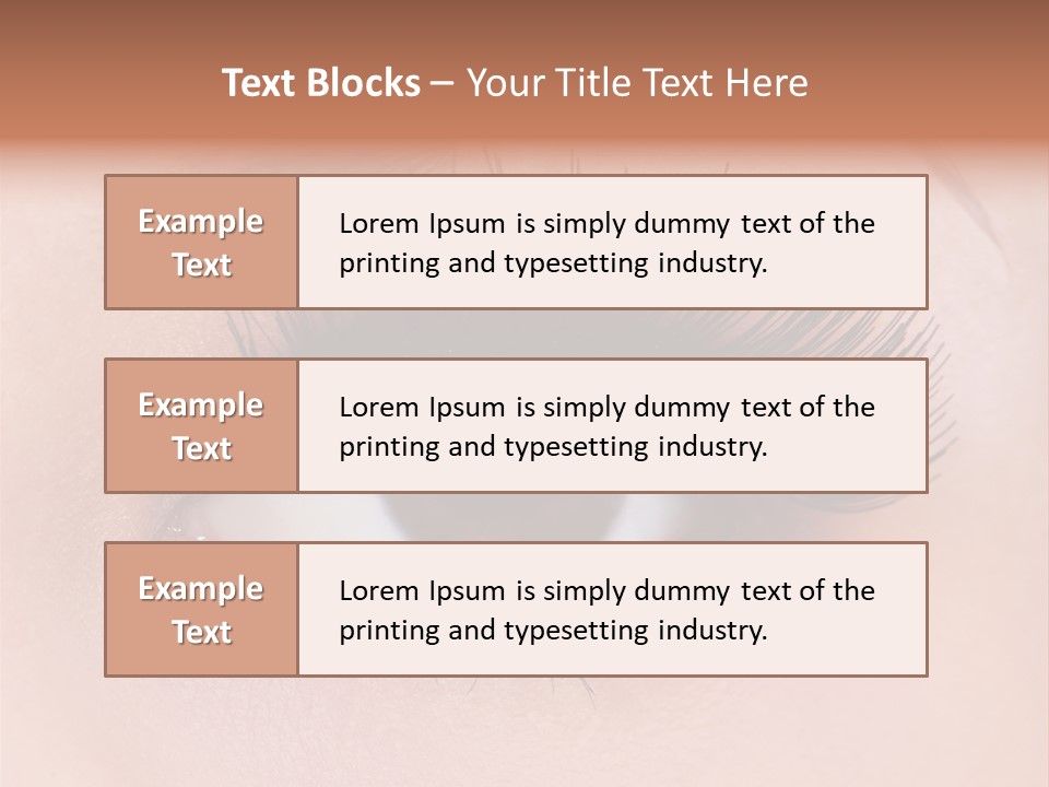 Fashion Eyebrows Sight PowerPoint Template