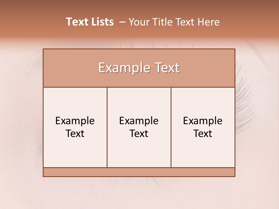 Fashion Eyebrows Sight PowerPoint Template