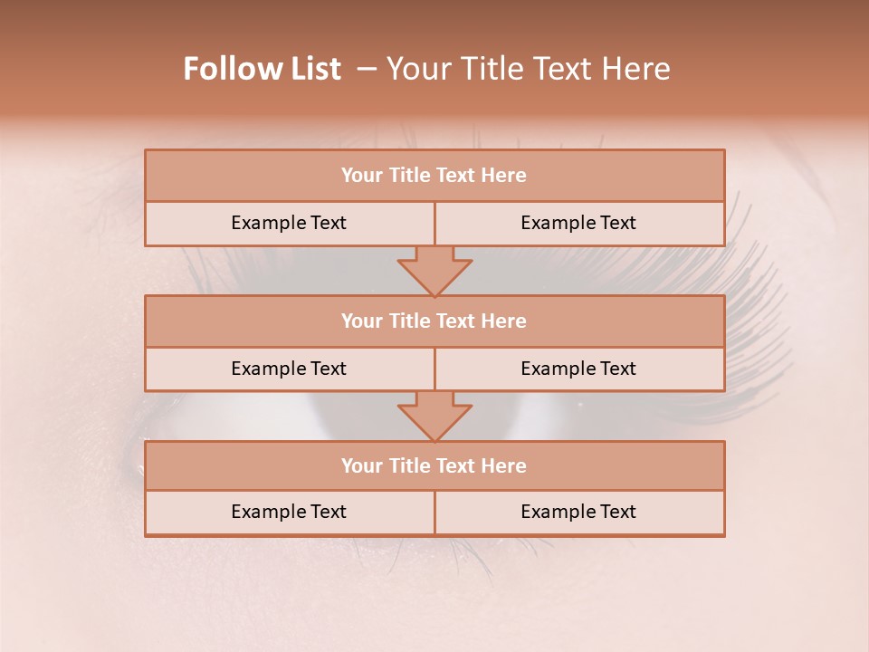 Fashion Eyebrows Sight PowerPoint Template