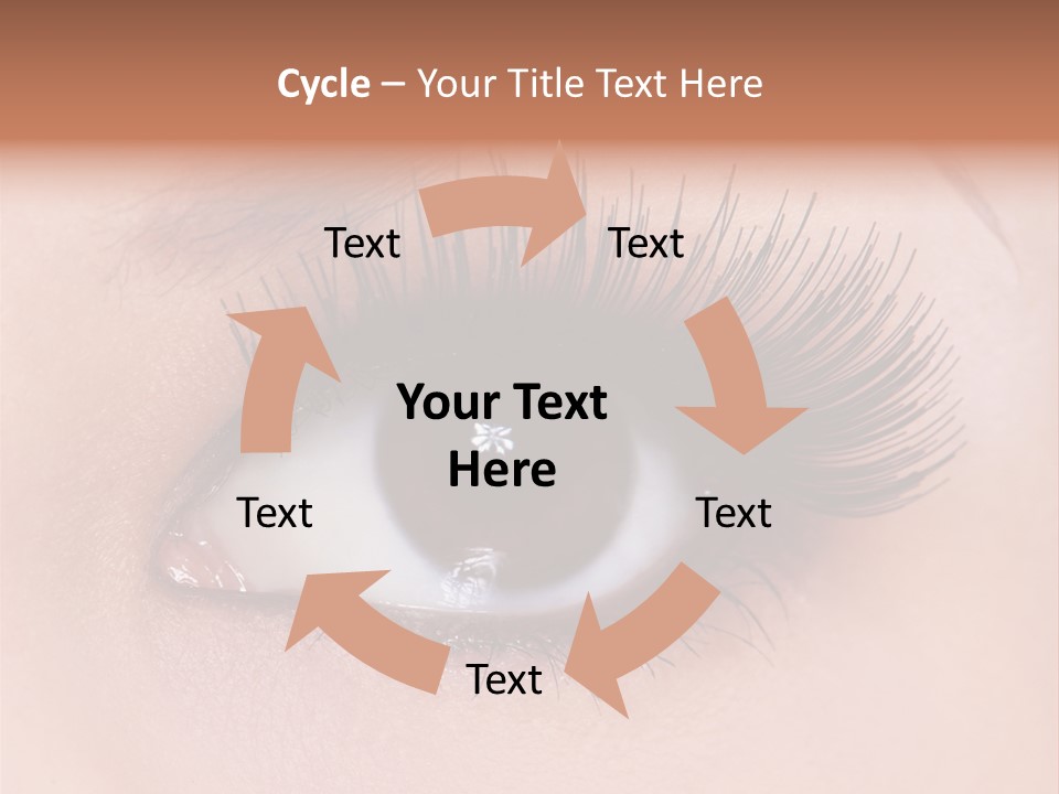 Fashion Eyebrows Sight PowerPoint Template