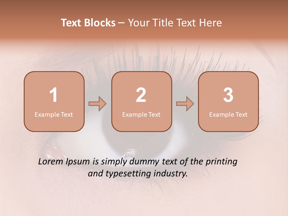 Fashion Eyebrows Sight PowerPoint Template