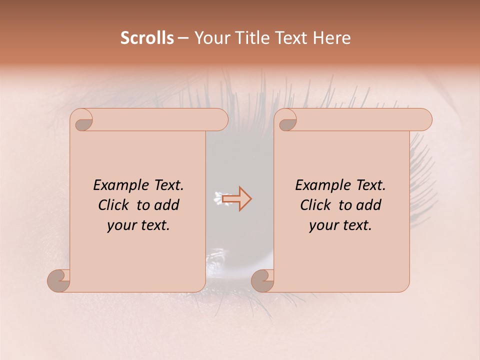 Fashion Eyebrows Sight PowerPoint Template