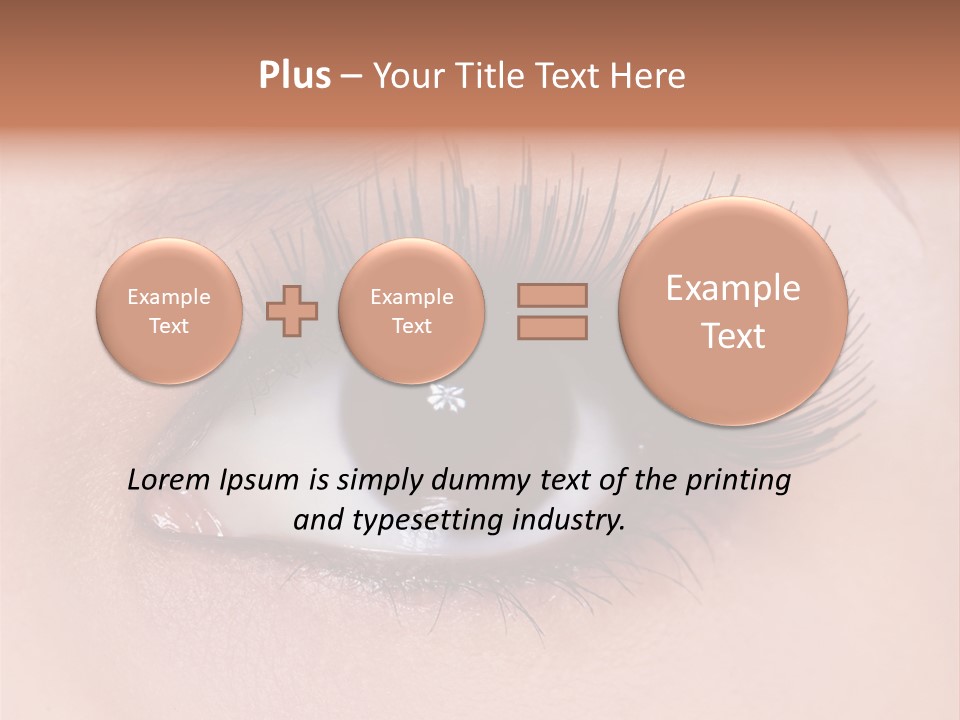 Fashion Eyebrows Sight PowerPoint Template