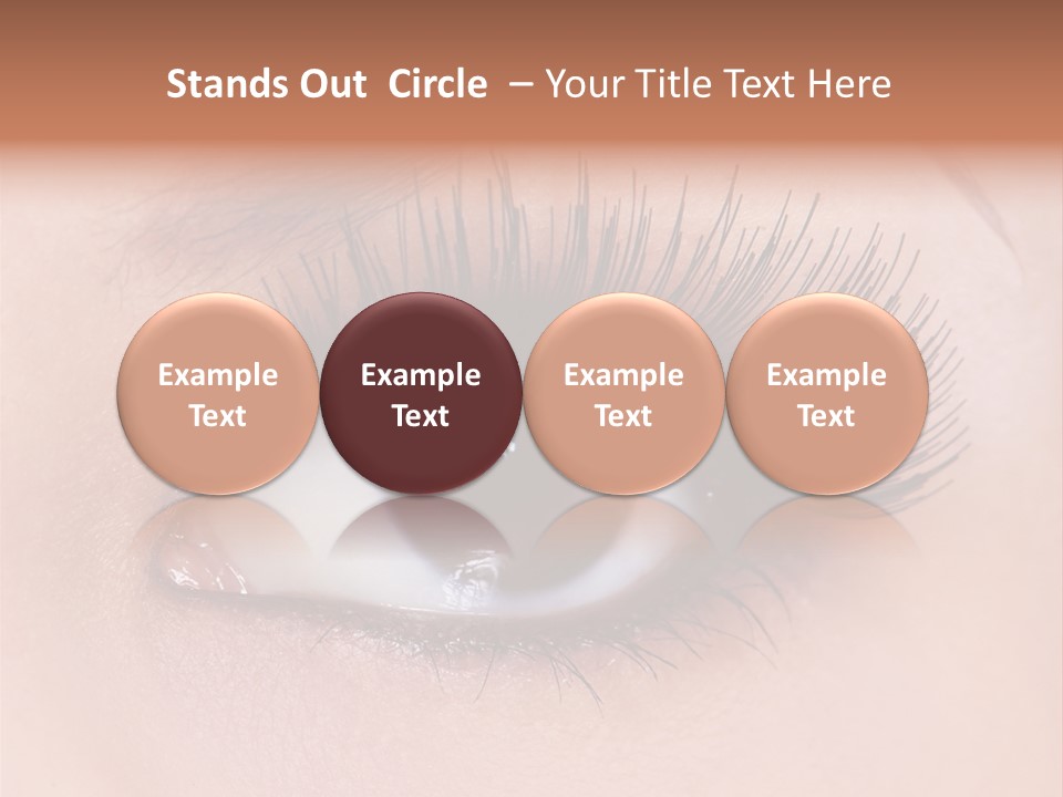 Fashion Eyebrows Sight PowerPoint Template