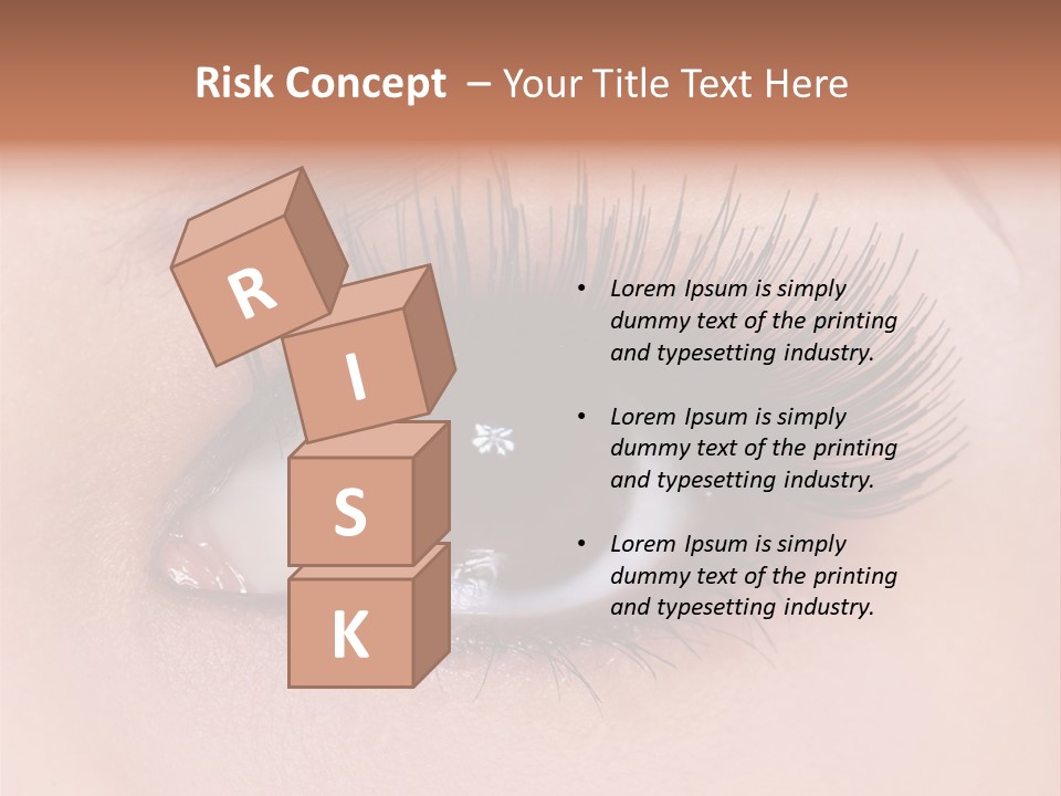 Fashion Eyebrows Sight PowerPoint Template