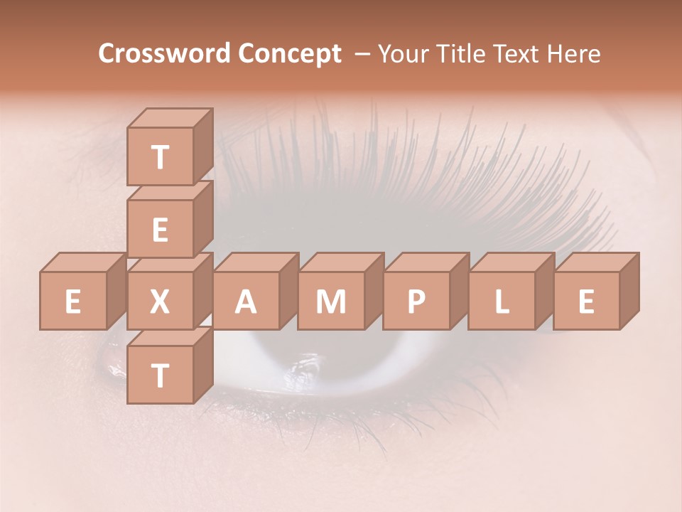 Fashion Eyebrows Sight PowerPoint Template