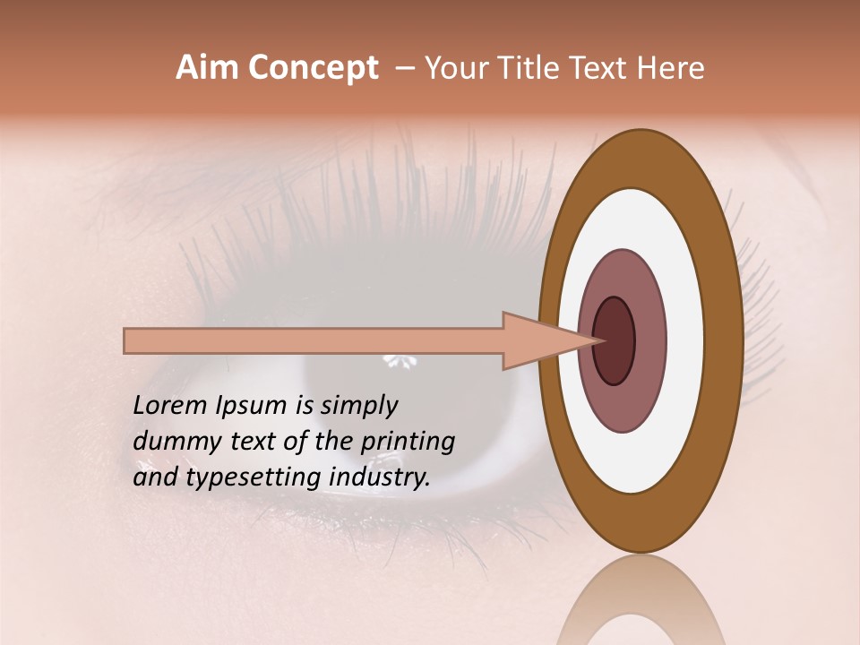 Fashion Eyebrows Sight PowerPoint Template