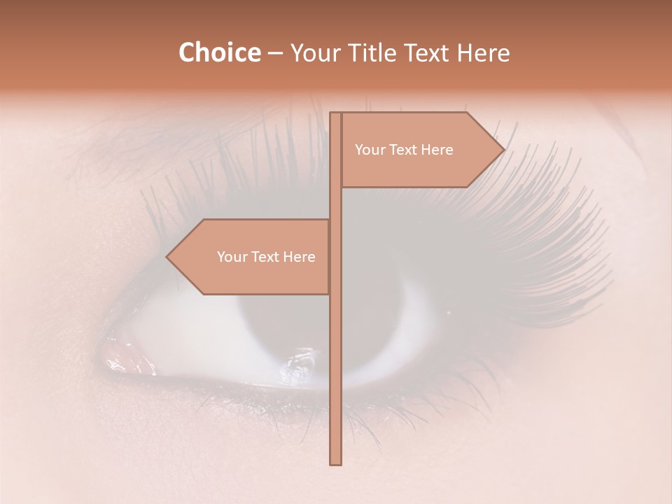 Fashion Eyebrows Sight PowerPoint Template