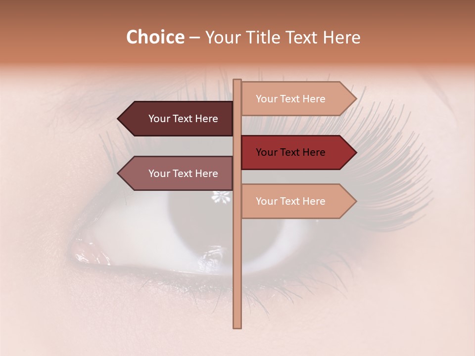 Fashion Eyebrows Sight PowerPoint Template