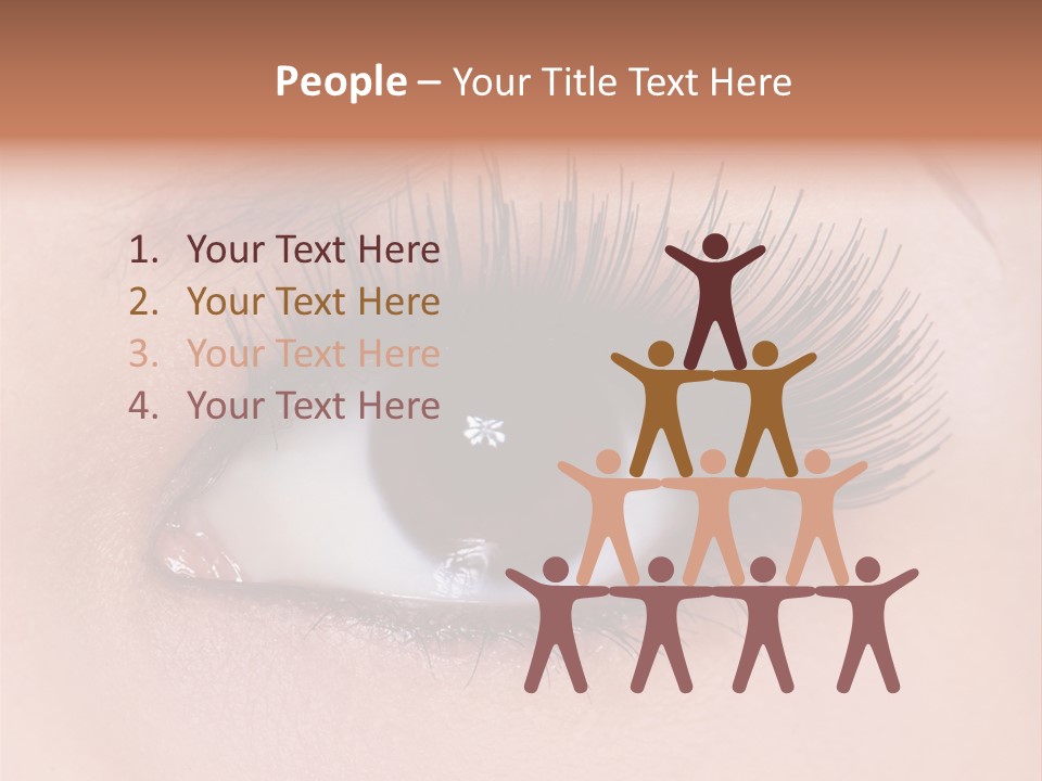 Fashion Eyebrows Sight PowerPoint Template