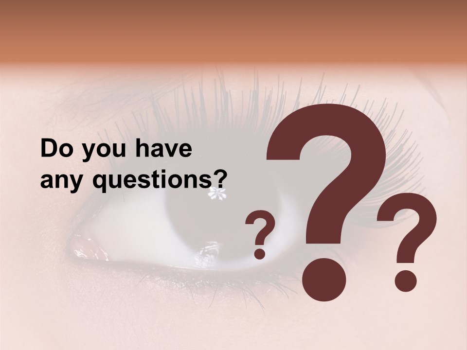 Fashion Eyebrows Sight PowerPoint Template