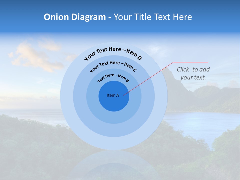 Caribbean Sea Exotic Pitons PowerPoint Template