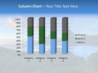 Caribbean Sea Exotic Pitons PowerPoint Template