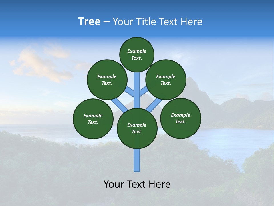 Caribbean Sea Exotic Pitons PowerPoint Template