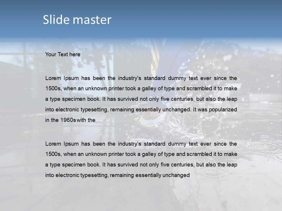 Active Staircase Race PowerPoint Template