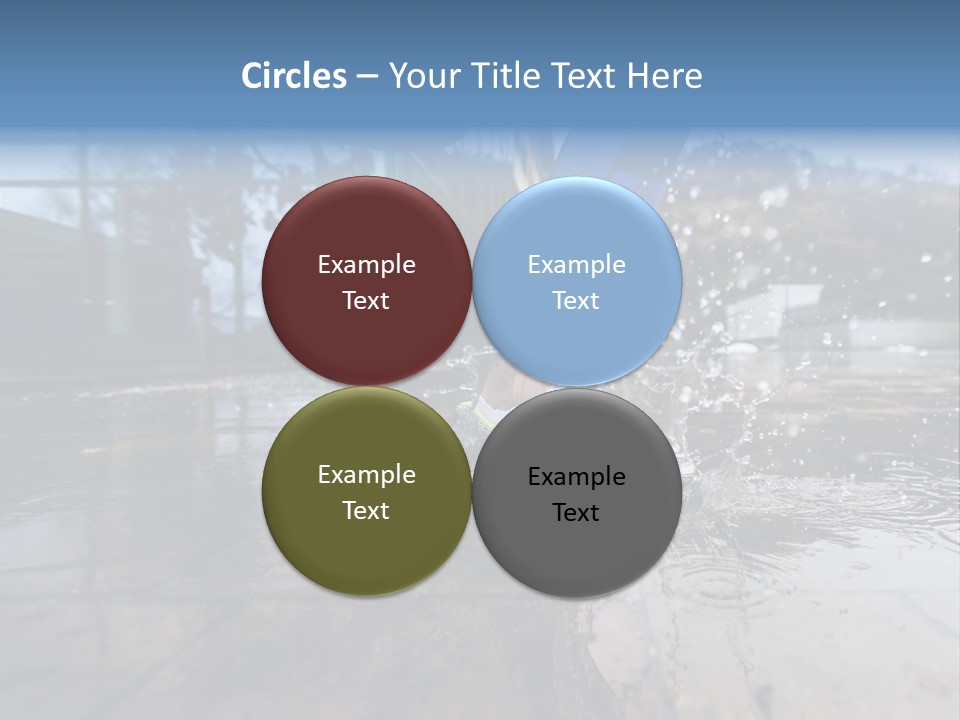 Active Staircase Race PowerPoint Template