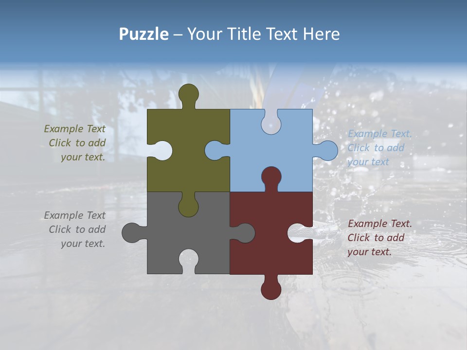 Active Staircase Race PowerPoint Template