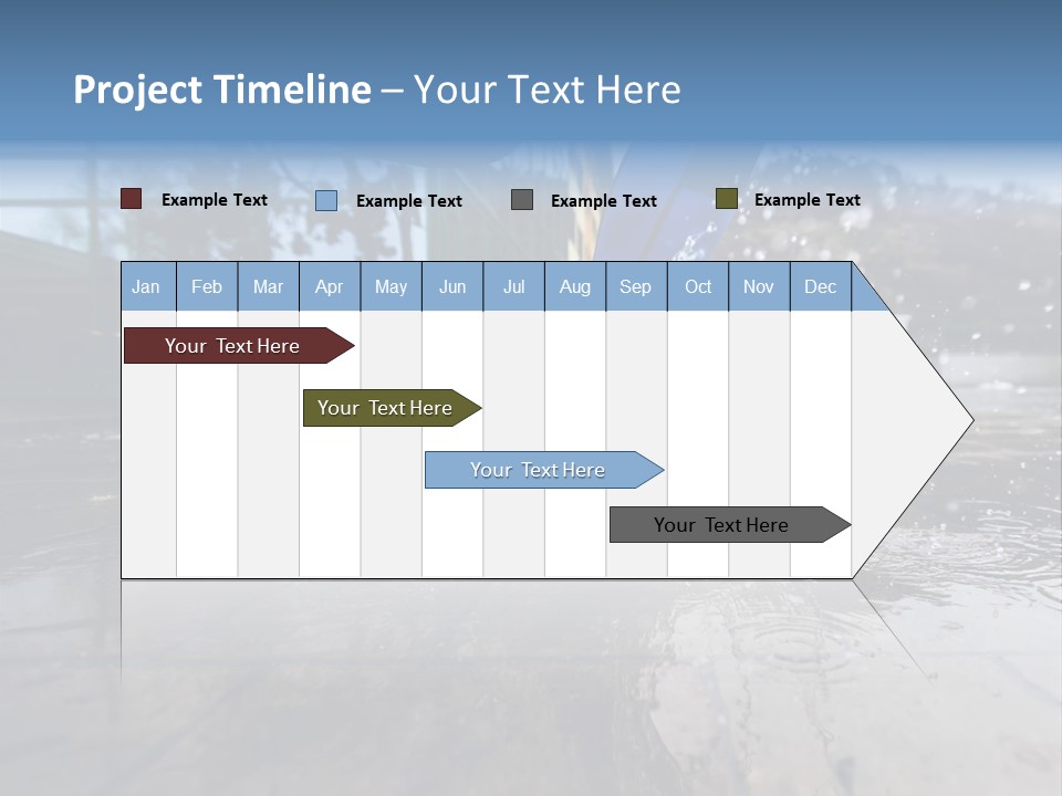 Active Staircase Race PowerPoint Template