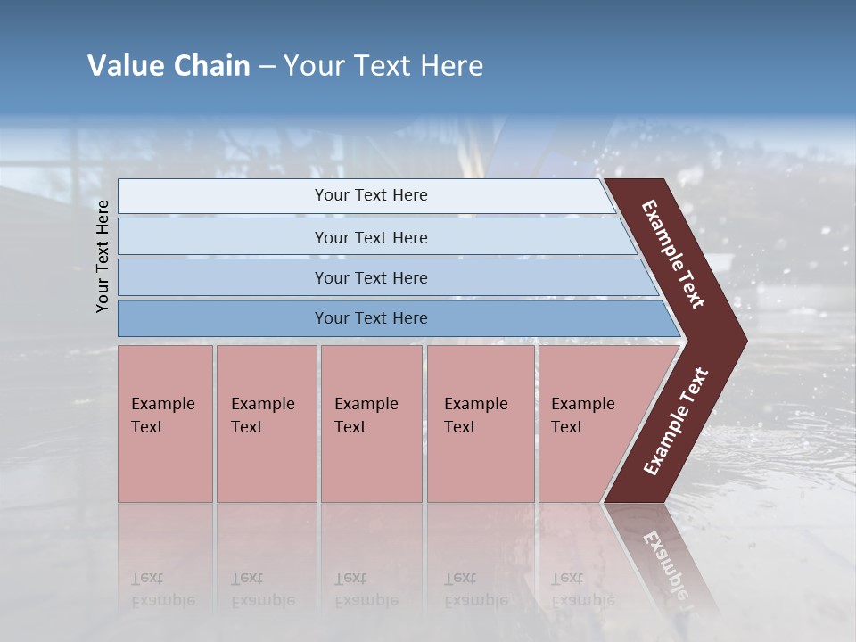 Active Staircase Race PowerPoint Template