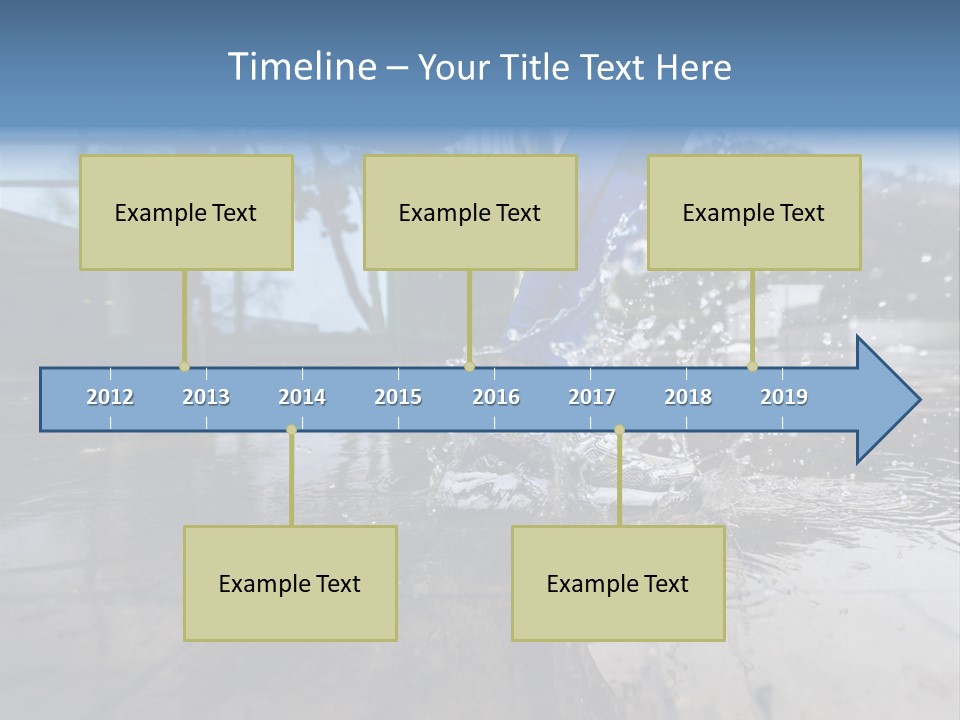 Active Staircase Race PowerPoint Template