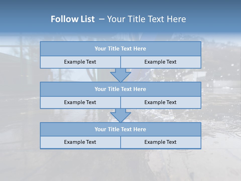 Active Staircase Race PowerPoint Template