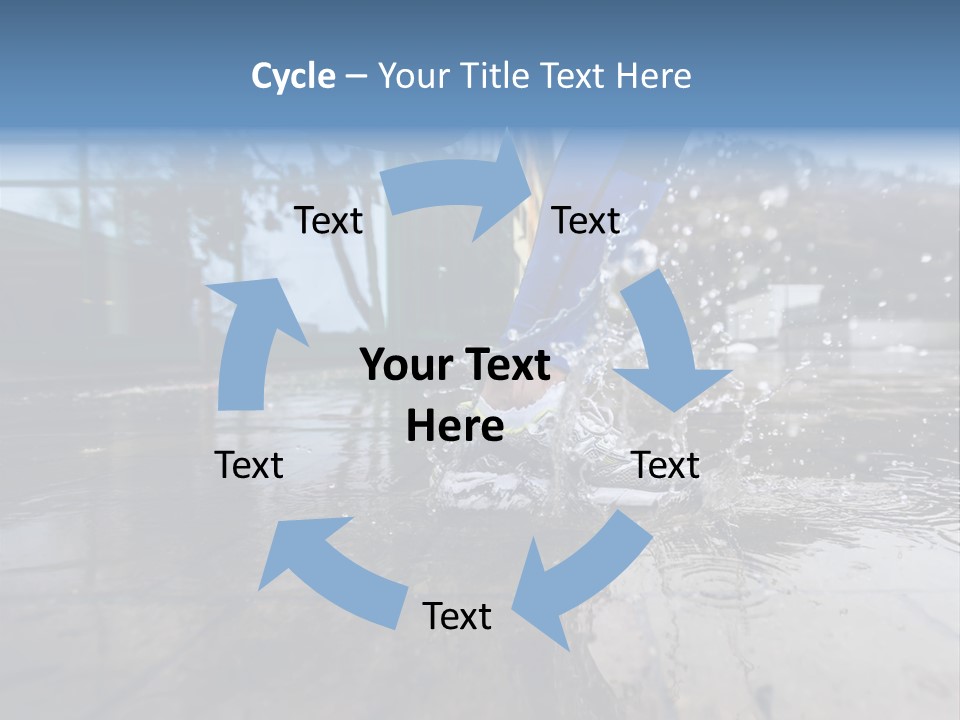 Active Staircase Race PowerPoint Template