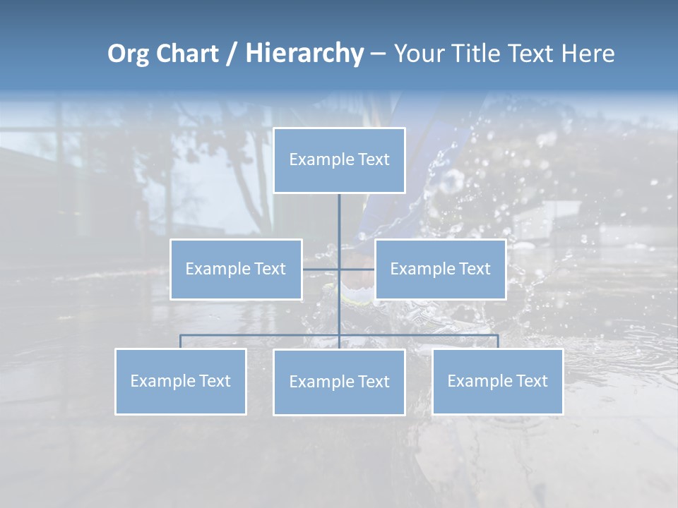 Active Staircase Race PowerPoint Template