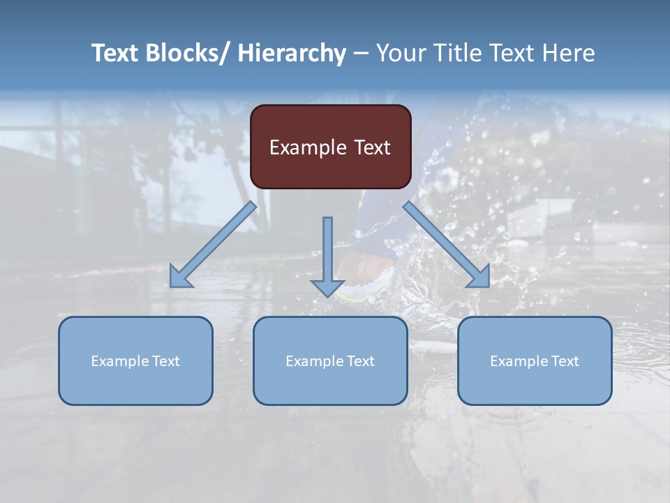 Active Staircase Race PowerPoint Template