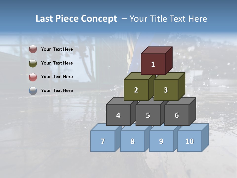 Active Staircase Race PowerPoint Template
